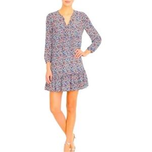 J. Crew Floral Flounce Shift Dress